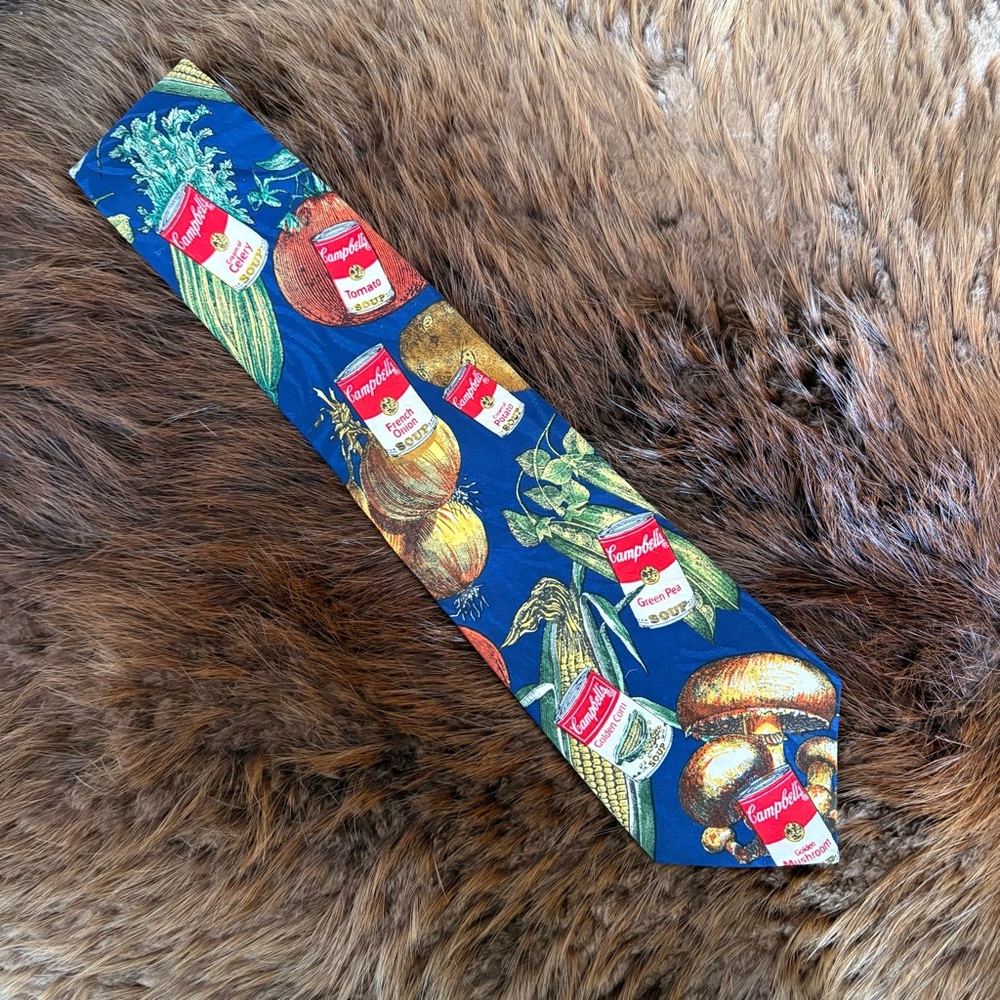 Vintage 90s Campbell’s Soup Silk Tie